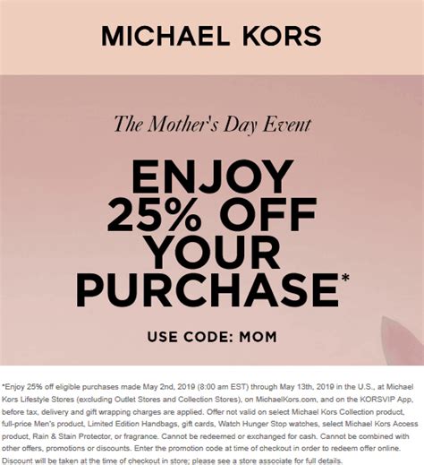 michael kors printable coupons.